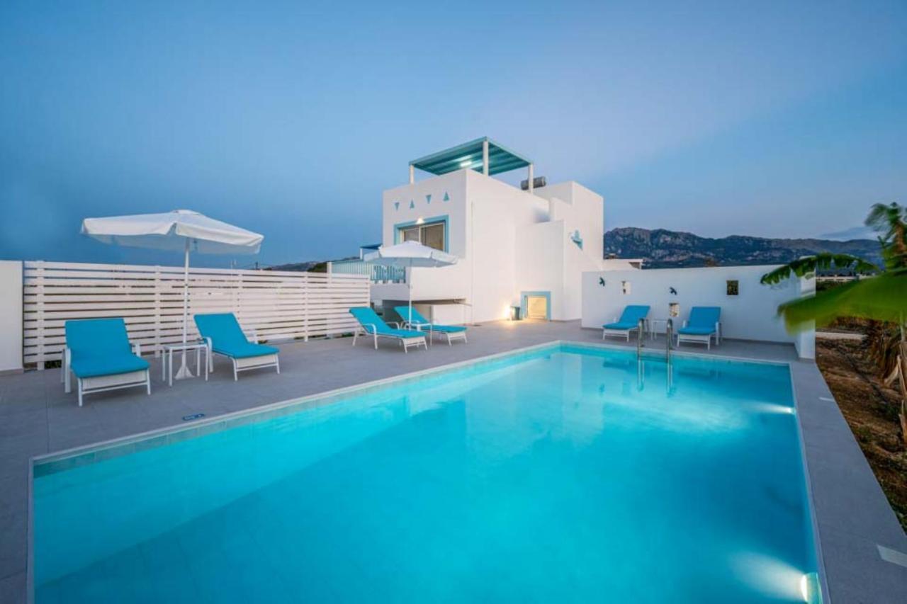 Xenos Villa 6 With A Private Pool Near The Sea Тігакі Екстер'єр фото